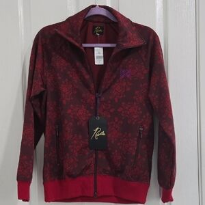 Needles Burgundy Floral Jacket NWT